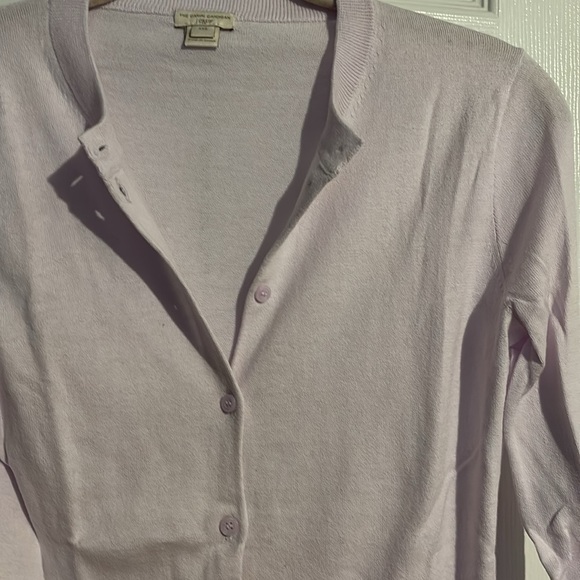 J CREW the caryn cardigan long sleeve in lavender 100% cotton  size XXS NWOT - Picture 4 of 7
